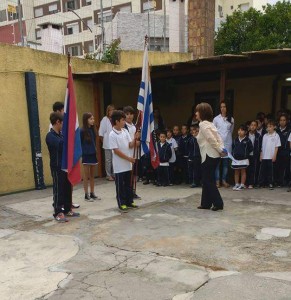 First day of school ceremony.