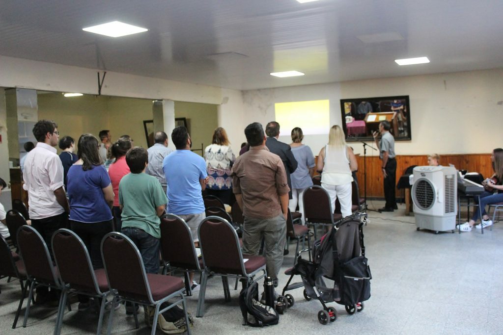 Worship service in Uruguay